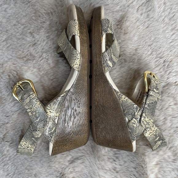 Cole Haan | NikeAir Tali | Wedge Snake Print Sandals - Picture 7 of 14